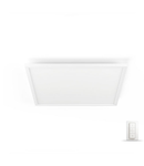 HUE Kit Plafoniera Aurelle patrata LED 3750lm BT Ambiance (1 Hue Aurelle + dimmer) Alb