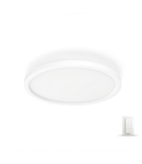 HUE Kit Plafoniera Aurelle rotunda LED 2450lm BT Ambiance (1 Hue Aurelle + dimmer) Alb