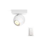 Spot aplicat Philips HUE Buckram Alb bec LED intrerupator dimabil inclus