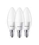 Set 3 Becuri LED Philips lumanare B35 FR Set 3x5.5 40W 2700K 470lm E14