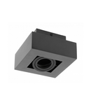 Spot - Ceiling fixture ASTER, AC220-240V, 50/60 Hz, GU10, max.20W , IP20, aluminum, single, black