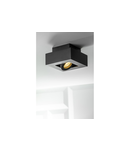 Spot - Ceiling fixture ASTER, AC220-240V, 50/60 Hz, GU10, max.20W , IP20, aluminum, single, black