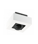 Spot - Ceiling fixture ASTER, AC220-240V, 50/60 Hz, GU10, max.20W, IP20, aluminum, single, white