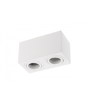 Spot - Ceiling fixture AVEIRO DUO, aluminium, 160x80x85mm, IP20, max 20W*2, square, white