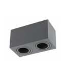 Spot - Ceiling fixture AVEIRO DUO, aluminium,160x80x85mm, IP20, max 20W*2, square, black