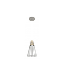 Lampa tavan - Ceiling fixture KALIOPE,8143,AC220-240V,50/60Hz,1*E27,max.40W,IP20, Diameter 18cm, single, grey/gold