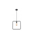 Lampa tavan - Ceiling fixture LIJA,2614 square,AC220-240V,50/60Hz,1*E27, max.40W, r.29cmx10cm, single, black