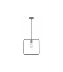 Lampa tavan - Ceiling fixture LIJA,2836,square, AC220-240V,50/60Hz,1*E27, max.40W, r.29cmx10cm, single, grey