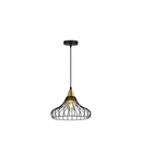 Lampa tavan - Ceiling fixture LOTTE,2622,AC220-240V,50/60Hz,1*E27, IP20, Diameter 33 CM,single, black/gold