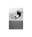 Spot - Ceiling fixture Verso,4250,AC220-240V, 50/60 Hz, IP 20,2*GU10, ES111, double, white/black