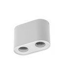 Spot - Ceiling light fitting SENSO DUO , alum,83x165x110, IP20, MAX 50W round white