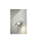 Spot - Ceiling light fixture BLINK, AC220-240V, 50/60 Hz, GU10, max. 20W*2, IP20, double, white