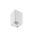 Spot - Ceiling light fixture RESTO, PC, 80x80x125mm, IP20, max 20W, square, white