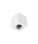 Spot - Ceiling luminaire AVEIRO BIS, aluminum,80x80x90mm, IP20, max 20W, square, white