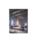 Miniatură Spot - Ceiling luminaire FARGO 2, aluminum, 70x166mm, IP20, max 20W, round, black - imaginea 2