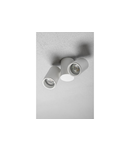 Miniatură Spot - Ceiling luminaire LUPO, aluminum, 17.5×5.6×11.5, IP20, 2*GU10, max. 50W, round, white - imaginea 3