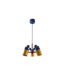 Lampa tavan - Ceiling luminaire MOUSE II, 1854, max.250V, 50/60Hz, 3*E27, max.25 W, IP20, avg. 30 cm, navy/yellow