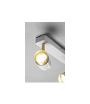 Spot - Ceiling luminaire ORIO, aluminium, 24.0×5.5×14.0, IP20, 2*GU10, max. 50W, round, white