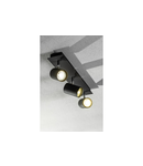 Miniatură Spot - Ceiling luminaire VENETO, IP20, max. 20W, 3 x GU10, round, black - imaginea 2