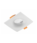 Spot - Ceiling spot fixture ALESSIO, IP54, square, white