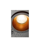 Miniatură Spot - Ceiling spot fixture ELVA, IP54, round, Ø85x45mm, black / copper - imaginea 3