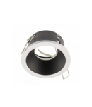 Spot - Ceiling spot fixture ELVA, IP54, round, Ø85x45mm, white / black