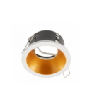 Spot - Ceiling spot fixture ELVA, IP54, round, Ø85x45mm, white / copper