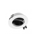 Spot - Ceiling spot light fixture LINTO, IP20, round, Ø90x29mm, white/black