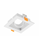 Spot - Ceiling spot light fixture RUBIO, 102x102mm, IP20, square, single, white