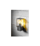 Corp de iluminat pentru exterior - Garden fixture KEMI-AU, E27, MAX.15W, IP44, AC220-240V, 50-60Hz, top straight wall lamp, graphite