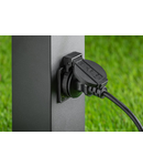 Corp de iluminat pentru exterior - Garden fixture LARGO-P 50, E27, MAX.15W, IP44, AC220-240V, 50-60Hz, max. 2500W, mounting post, graphite