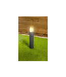 Corp de iluminat pentru exterior - Garden luminaire MEDIO-P 50 PIR,E27, MAX.15W,IP54,AC220-240V,50-60Hz,post,graphite