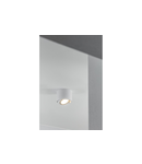 Spot - ISUMI ceiling lamp with adjustable angle, aluminium, 130×100, IP20, ES111, GU10, round, white