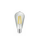 Sursa luminoasa - LED light, FILAMENT, ST64, 4000K, E27, 6W,600Im, AC220-240V/ 50-60Hz, RA>80, 360degrees