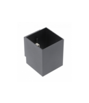 Corp de iluminat aplicat perete - Wall fixture CAMPIONE, aluminium, G9, IP20, max. 40W, IP20, square, black