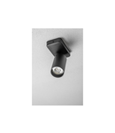 Corp de iluminat aplicat perete - Wall luminaire SANTO BIS, aluminum, IP20, max. 20W, single, round, black