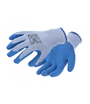 Manusi de protectie acoperite cu latex DILL gri/albastru (12 perechi/pachet) 10