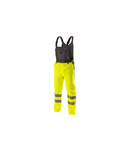 VOLME Pantaloni cu bretele de ploaie de înalta vizibilitate, galben s (48)