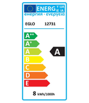 Bec dimabil EGLO 12731, LED E27 8W