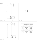 Pendul EGLO TARBES 43681, E27 60W