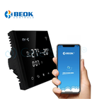 Termostat cu fir pentru aer conditionat BeOk TGT70WIFI-AC2, Aplicatia mobila Smart Life, Compatibil cu sisteme HVAC