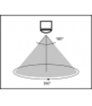 Senzor cu microunde, montaj aparent, 360° / 180°