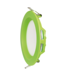 PANOU LED INCASTRABIL ROTUND 6W RAMA VERDE LUMINA CALDA