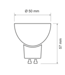 Spot LED, 4W, GU10, 220V, 4200K (**Cantitate minima de comanda 10 buc**)