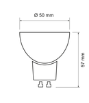 Spot LED, 4W, GU10, 220V, 2700K (**Cantitate minima de comanda 10 buc**)