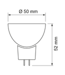 Spot LED, 6W, 220V, MR16, 4200K(**Cantitate minima comanda: 10 buc**)