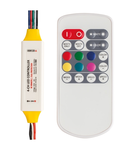 CONTROLLER PROFESIONAL RF BENZI LED RGBW, 6-24V DC, 3X2.5+4A, IP63