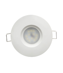 Spot LED incastrat, 6.5W, 2700K, alb, IP44