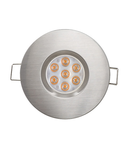 CORP DE ILUMINAT LED 6,5W 2700K, 45° NICHEL SATINAT, IP44