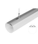 PROFIL ALUMINIU PENTRU BENZI LED DIFUZOR-CILINDRU 60mm 2m